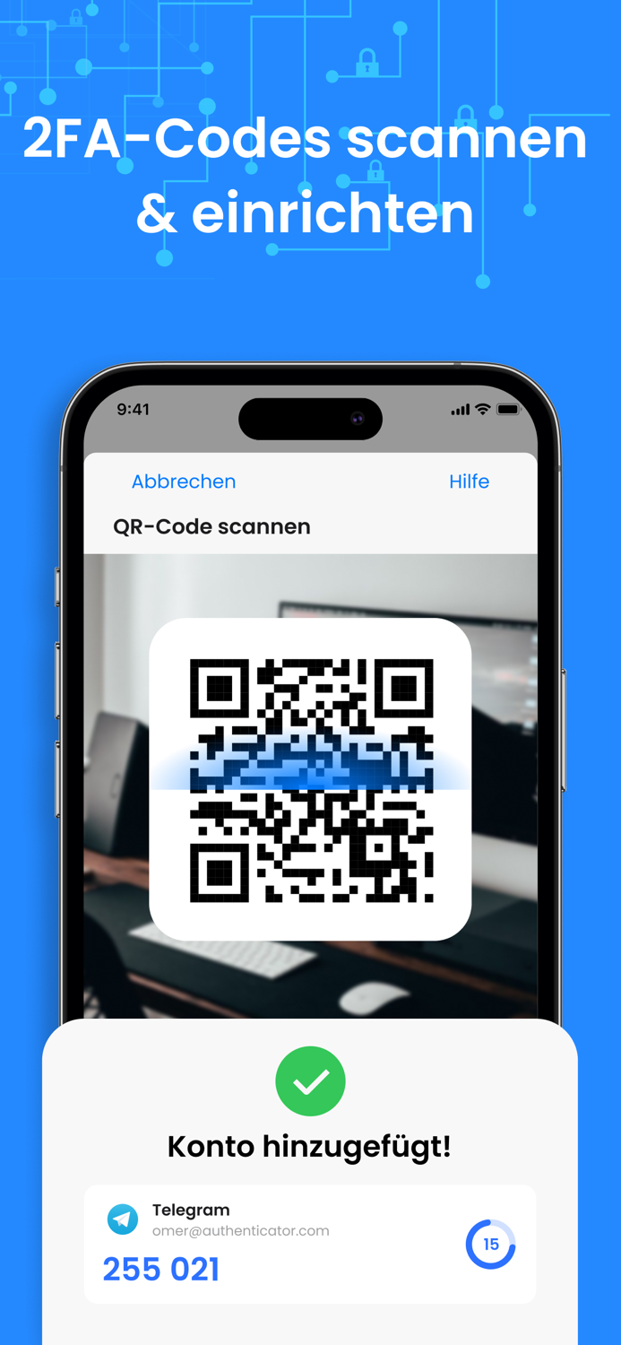 Authenticator App  Scan and 2FA