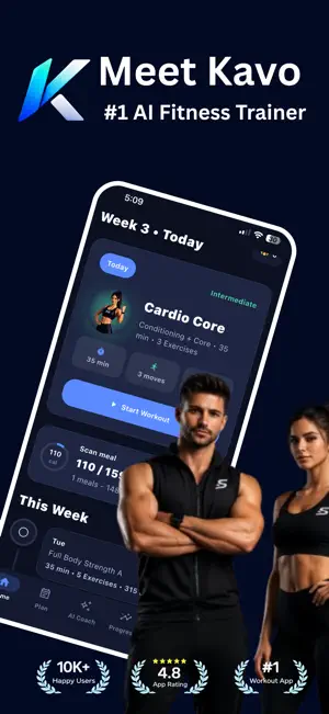 Kavo: AI Fitness Coach screenshot 1
