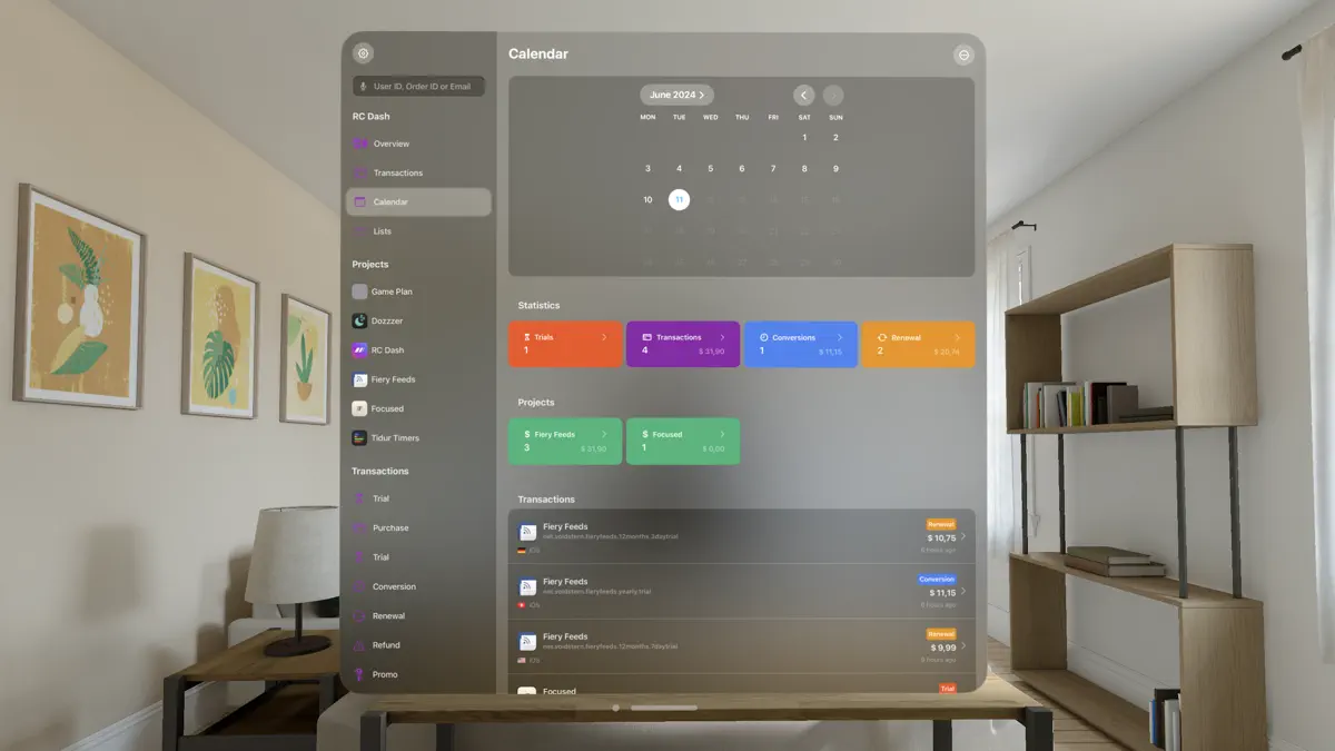 RC Dash: Sales Stats screenshot 1