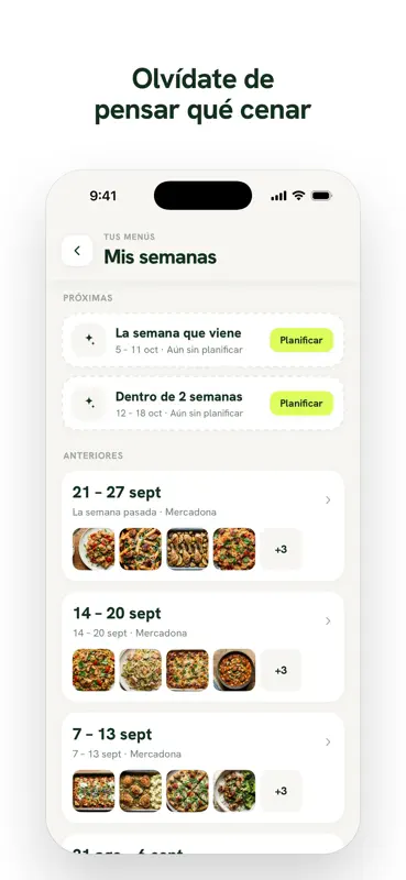 Whipp: Menú semanal y recetas screenshot 3 of 9
