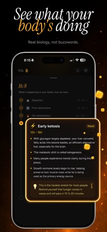 Vela: Intermittent Fasting iPhone screenshot