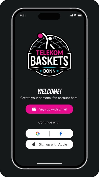 Telekom Baskets Bonn iPhone screenshot 3 - Sports app