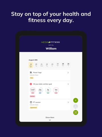 HCOA Fitness iPad screenshot