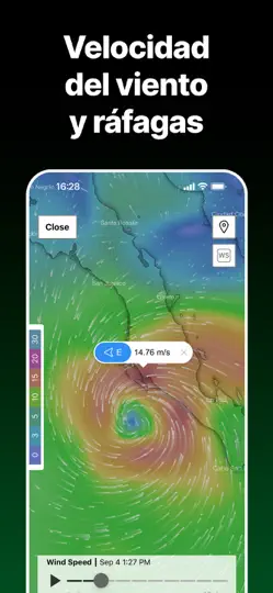 Captura de pantalla de SKAI: Radar De Tiempo Y Lluvia en iPhone 6