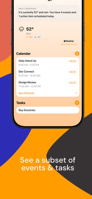 BriefDeck: Planner & Weather Screenshot 2 of 6