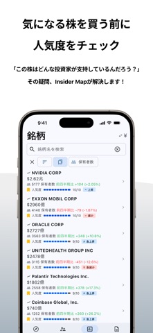 Insider Map - プロ投資家の「公式な動き」 のスクリーンショット