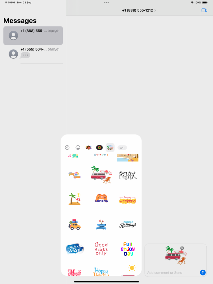 Happy Holiday Sticker