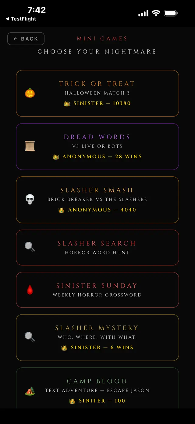 Horror Trivia by Sinister screenshot 8