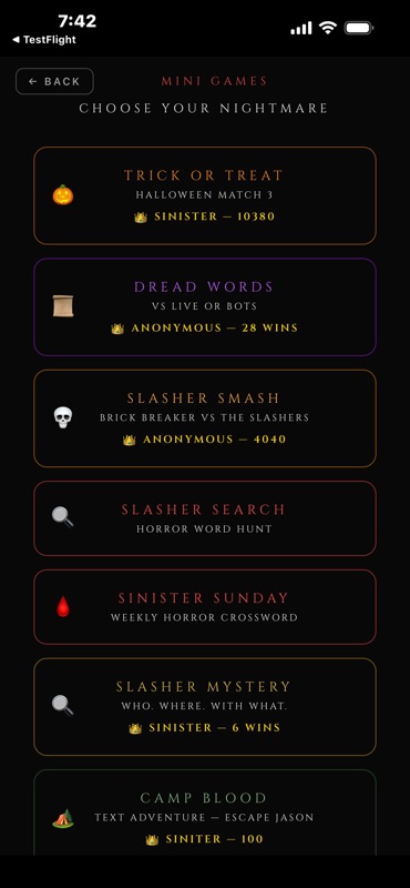 Horror Trivia by Sinister screenshot 10