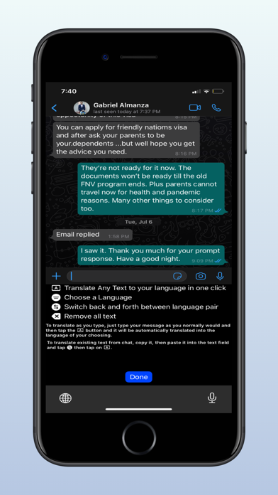 Screenshot #3 pour Chat messenger translator / 翻译