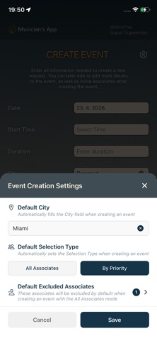 Musician's App screenshot