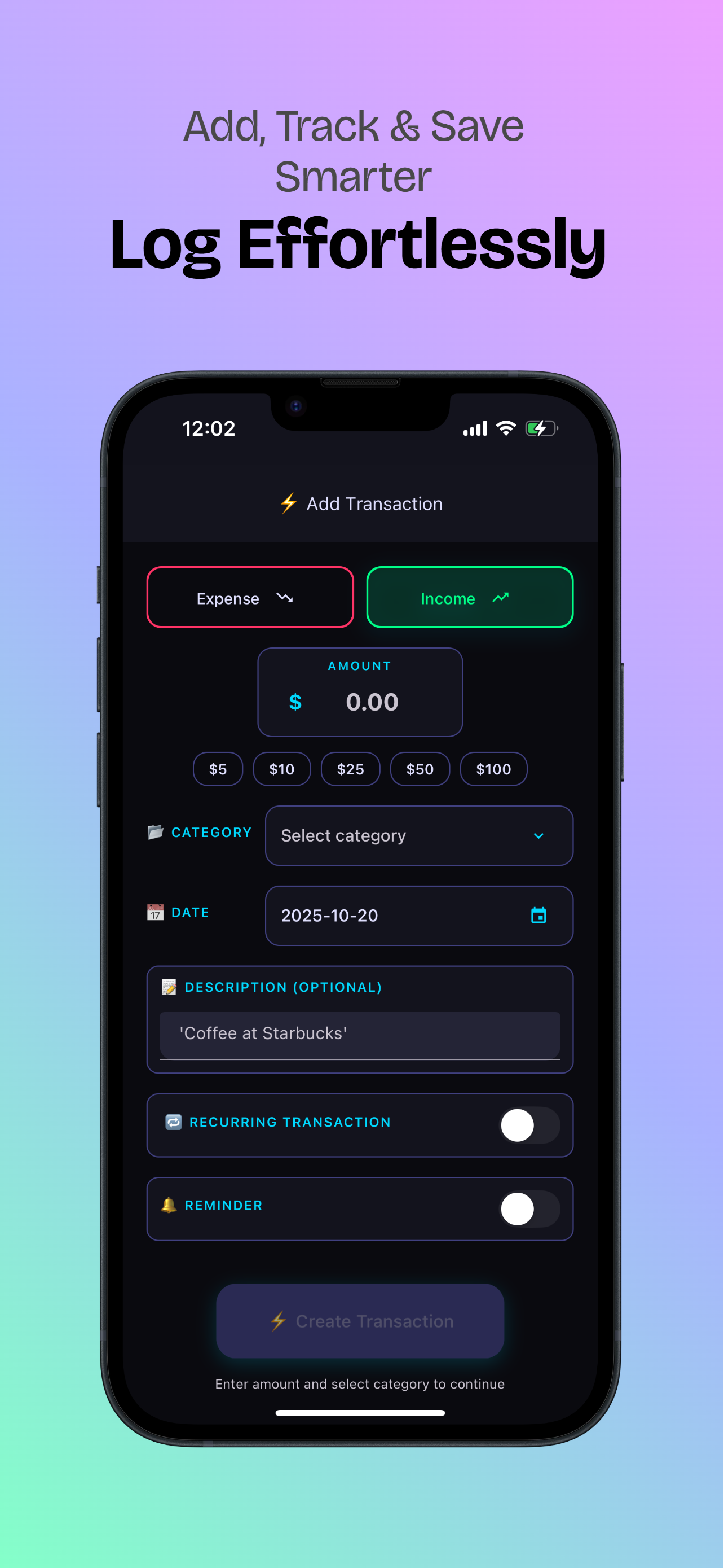 Budgetx - Personal Budgeting