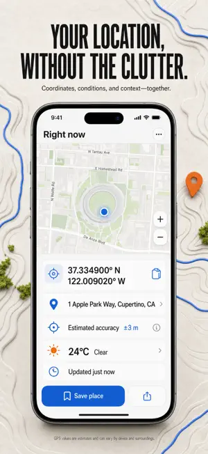 GPS Coordinates: Where Am I screenshot 1