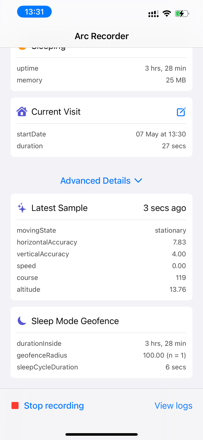 Arc Timeline Recorder