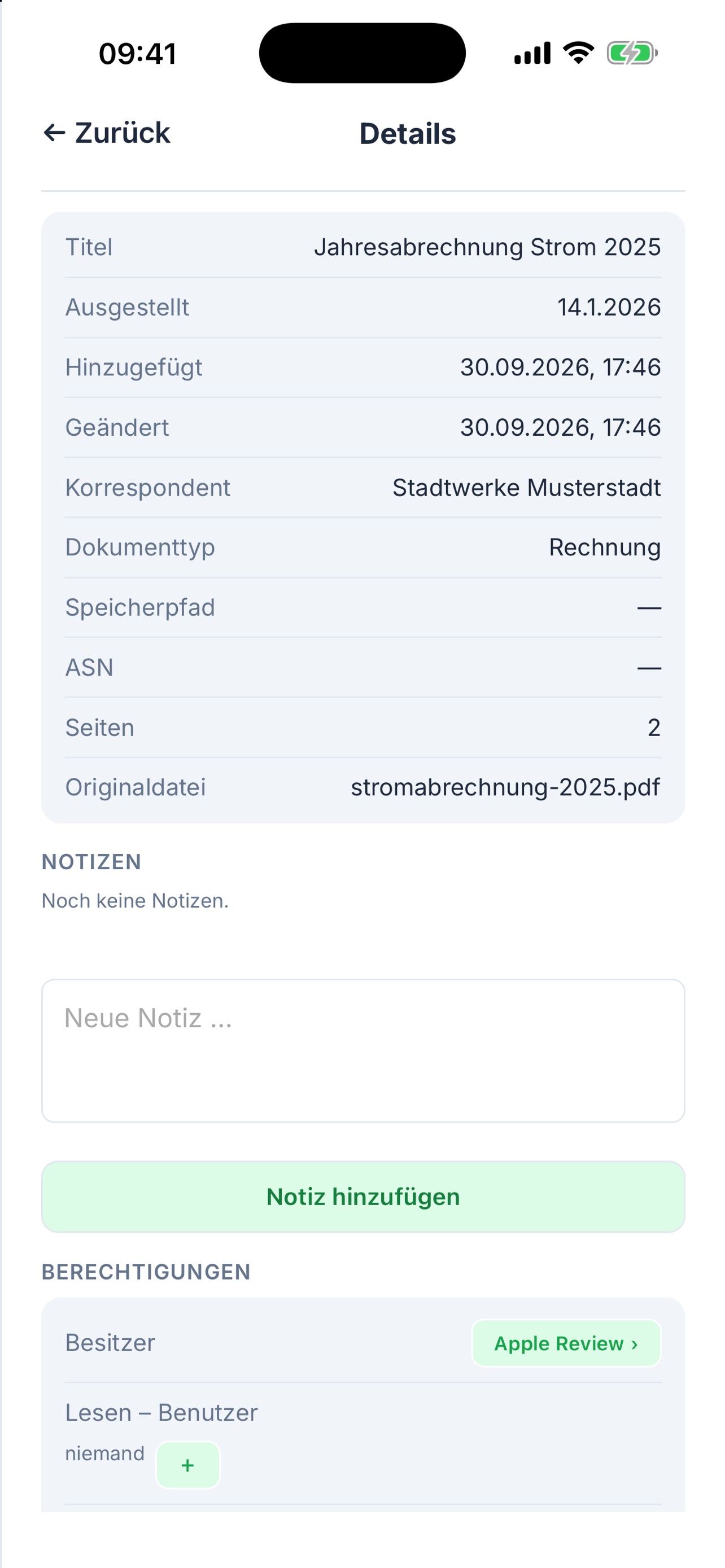 Screenshot 2 of NoPaper für Paperless-ngx
