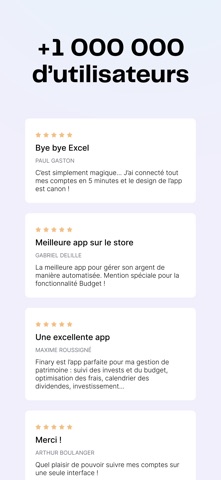 Finary : Patrimoine & Budget iPhone screenshot 10