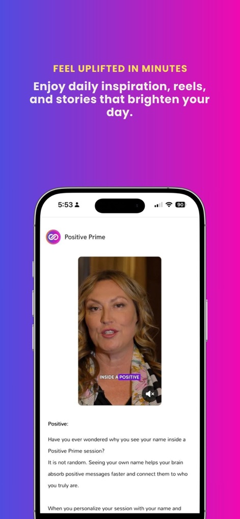 Positive Prime - Health & Fitness App | MWM