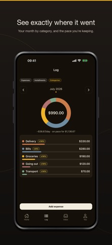 Gastón: Expense Tracker iPhone screenshot
