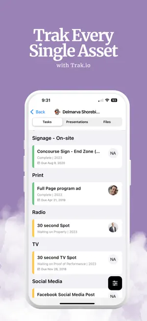 Trak - Sponsorship Management screenshot 2