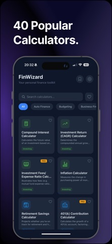 FinWizard Financial Calculator screenshot