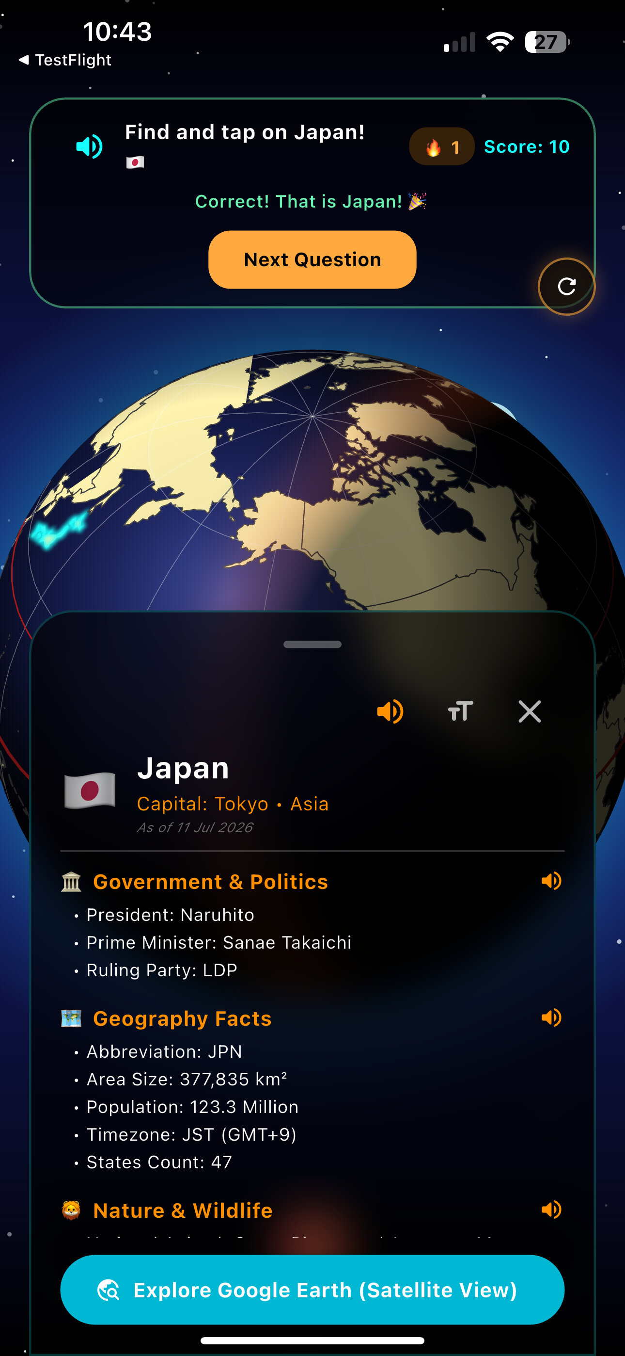 GlobeQuest: World Atlas screenshot 3