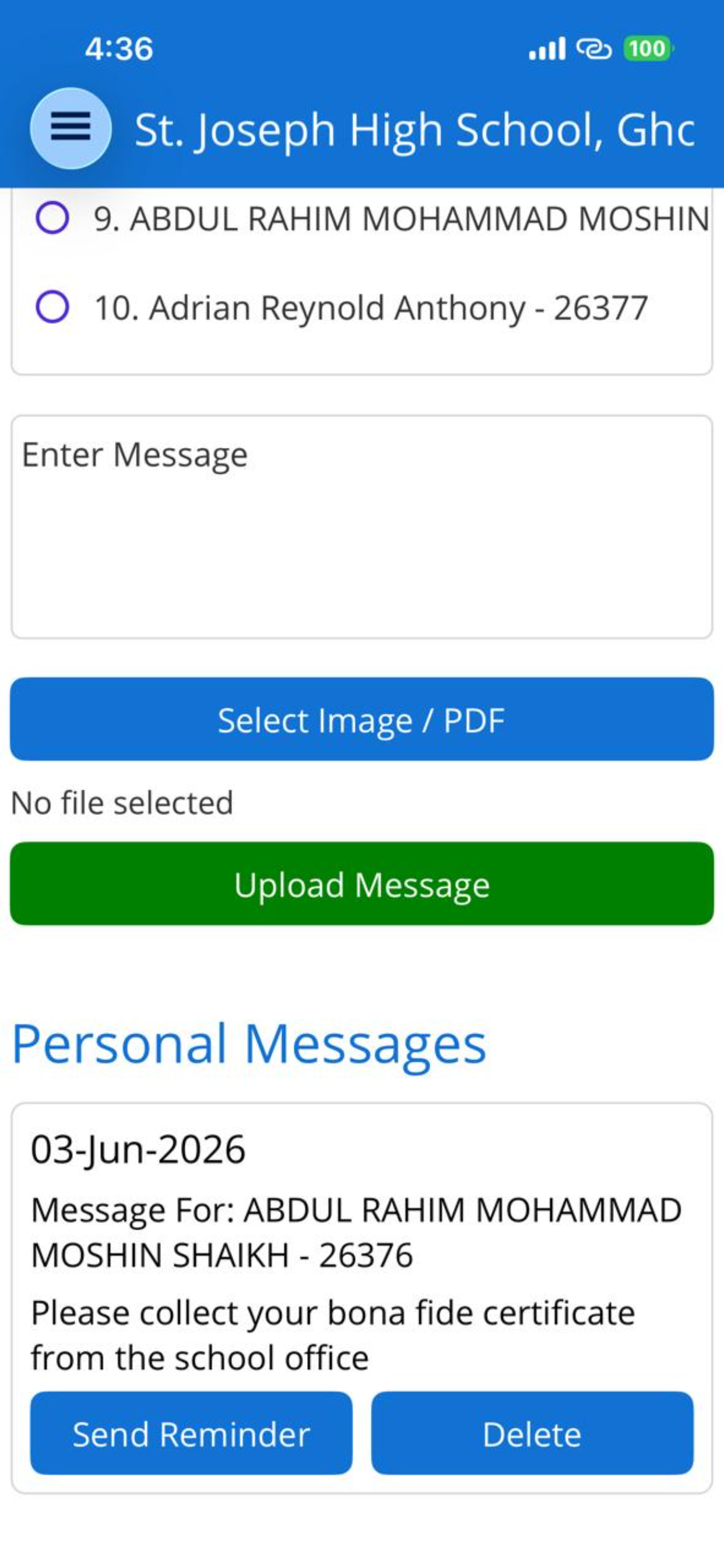 St Joseph High School Ghorpadi screenshot 6