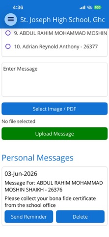 St Joseph High School Ghorpadi screenshot