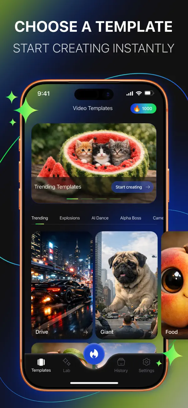 Screenshot #2 pour Hicut AI - AI Video Generator