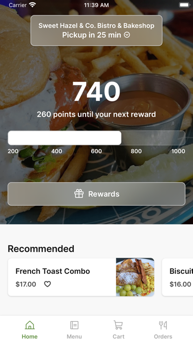 Sweet Hazel & Co. iPhone screenshot 1 - Food & Drink app