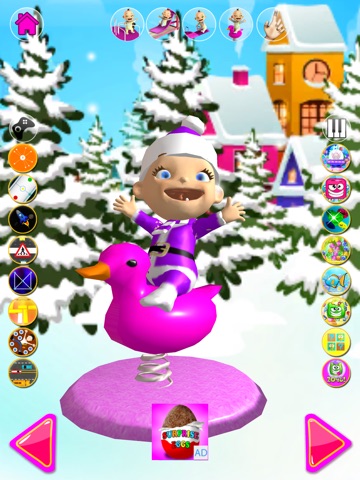 Talking Babsy Baby Xmas Games iPad screenshot