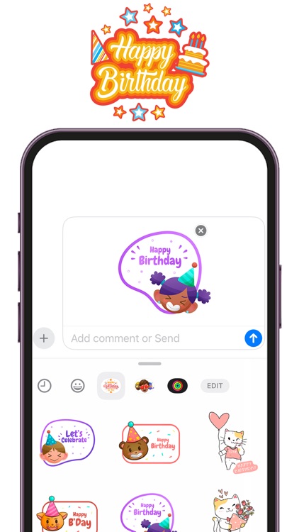 Happy B'Day Stickers & Emojis