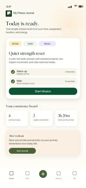 My Fitness Journal Coach screenshot 1