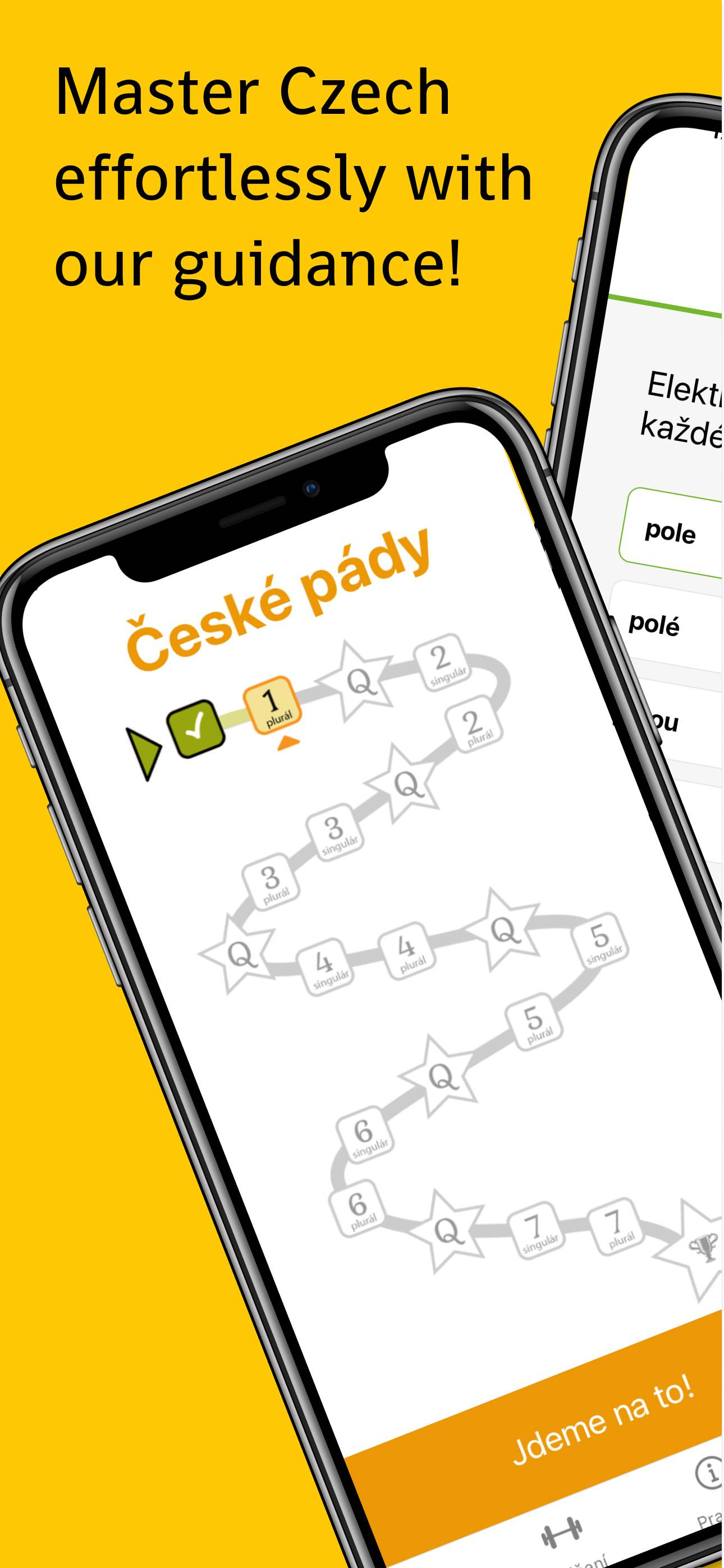České Pády - learning czech