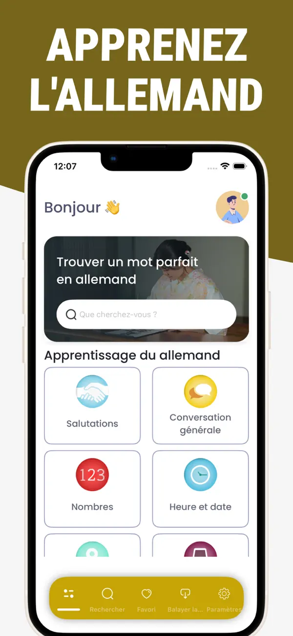 Screenshot #1 pour Apprendre l'Allemand - Phrases