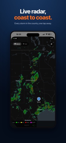 HailScout: Hail Alerts iPhone screenshot