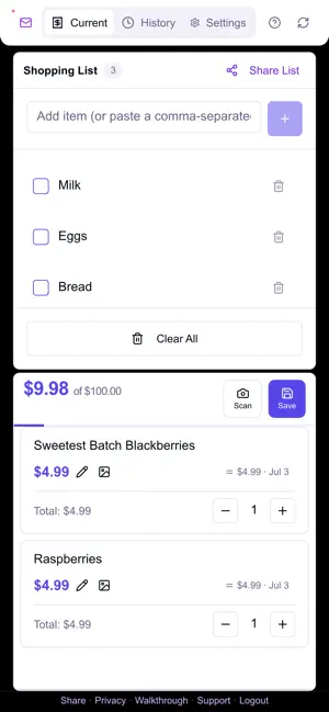 Shelf to Cart screenshot 2