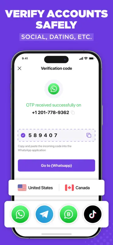 Text Number Now App: TalkSafe screenshot 5 of 6
