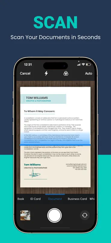 PDF Scanner : Maker & Editor • screenshot 1 of 6