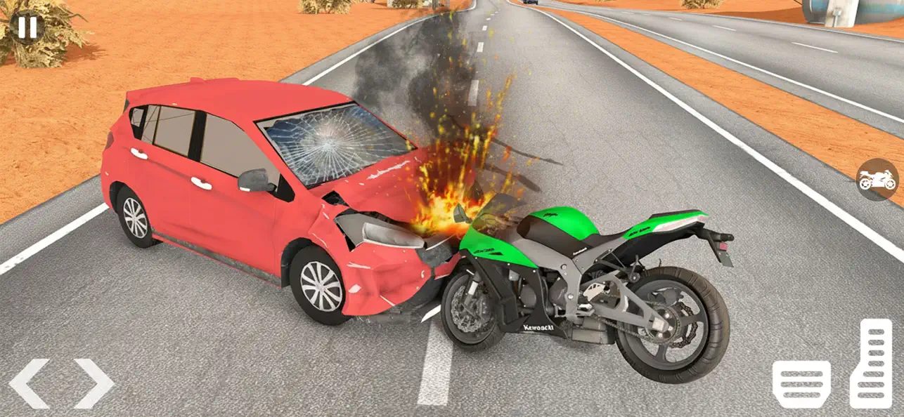Screenshot #3 pour Ragdoll Bike Crash: Écrasement