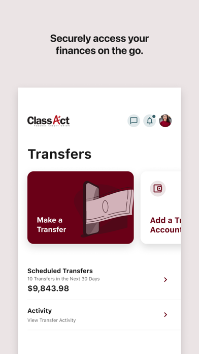 Class Act Federal Credit Union Screenshot