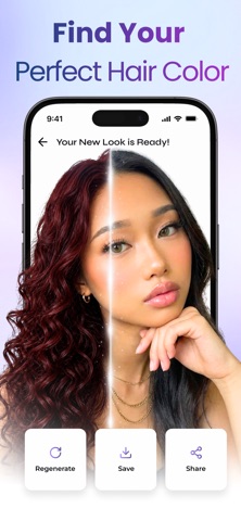 Glamio: Hairstyle Changer iPhone screenshot