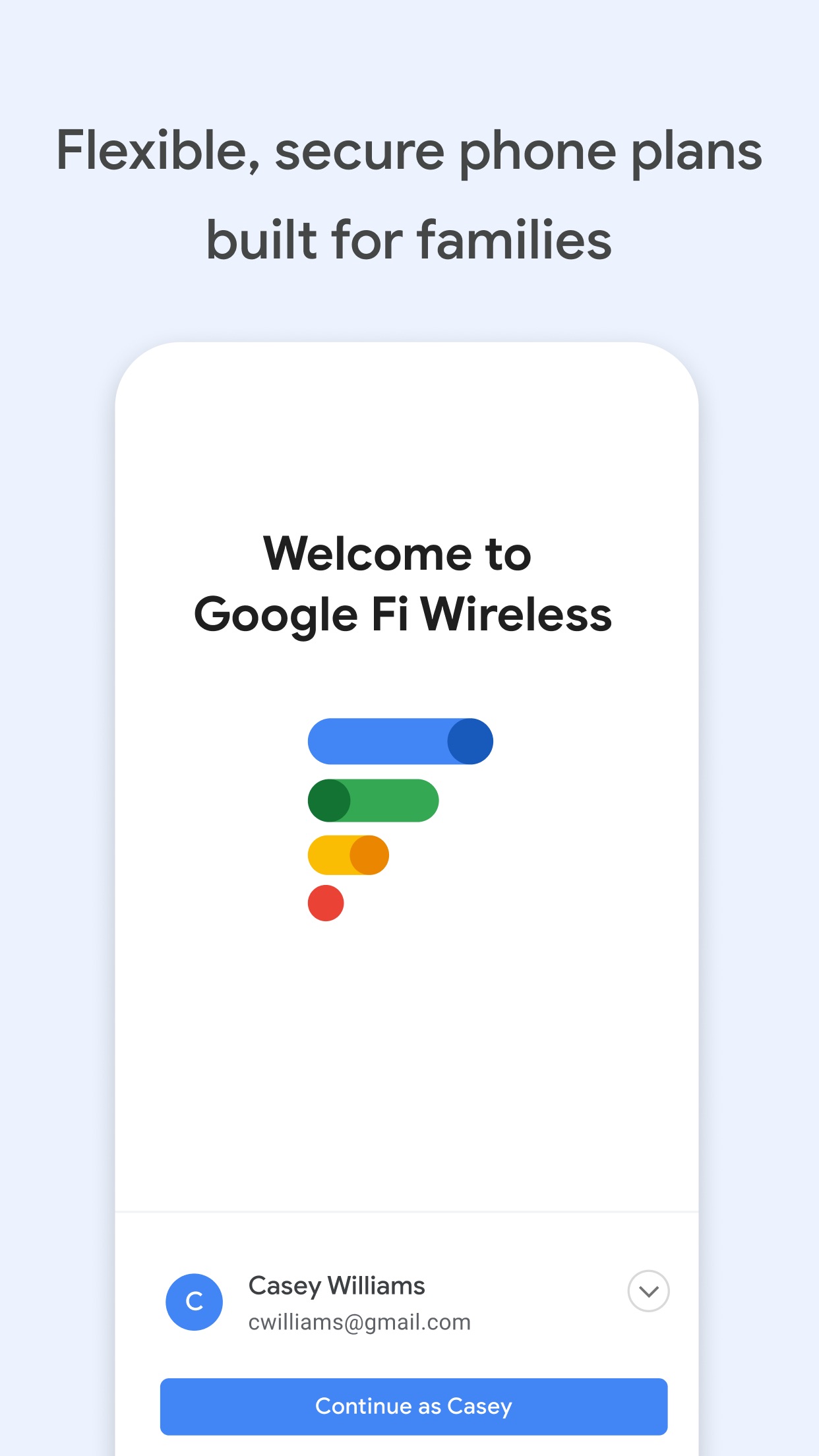 Screenshot do app Google Fi Wireless