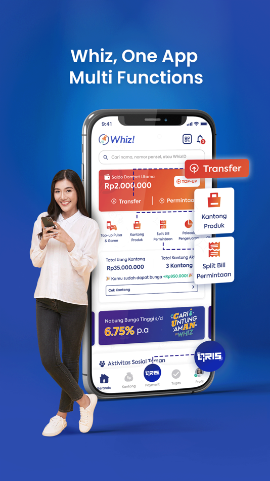 #6. Whiz! Save & earn 6.75% (iOS) 由: PT Roket Teknologi Indonesia