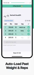 Simple Workout Log - Ironotes screenshot #3 for iPhone