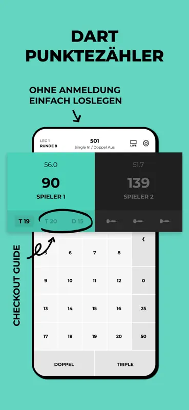 Darts Scorer 180 screenshot 1 of 8