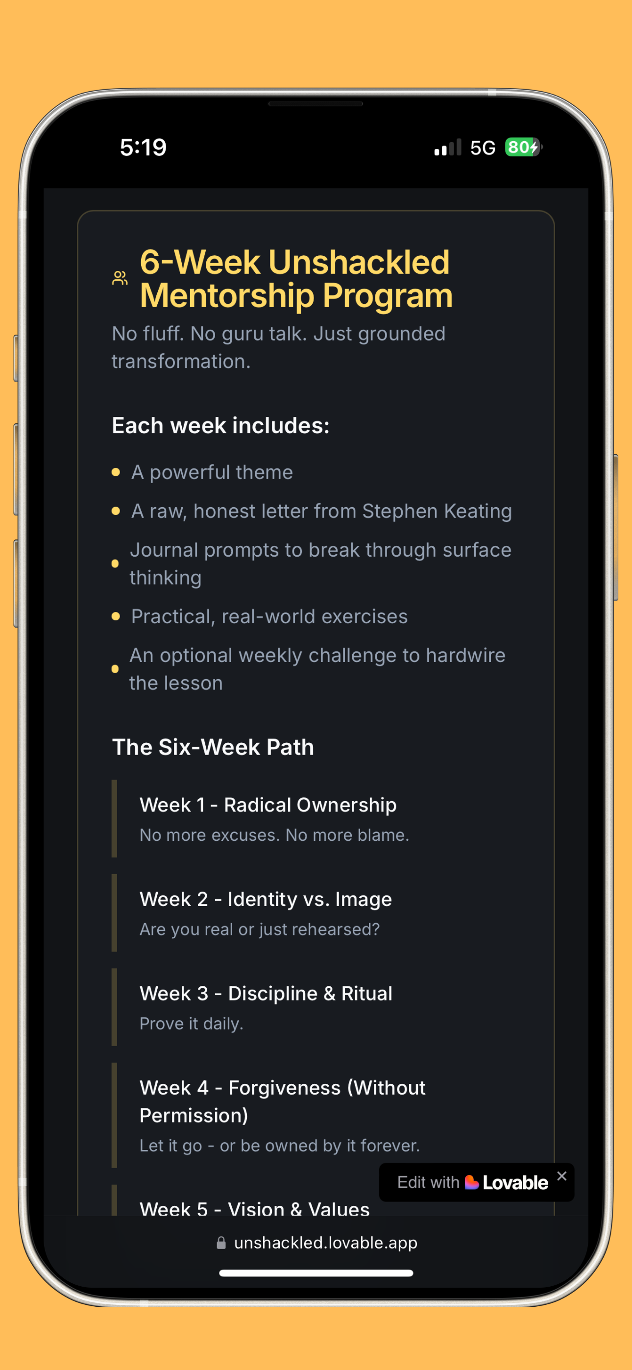 The Unshackled Journal screenshot 3