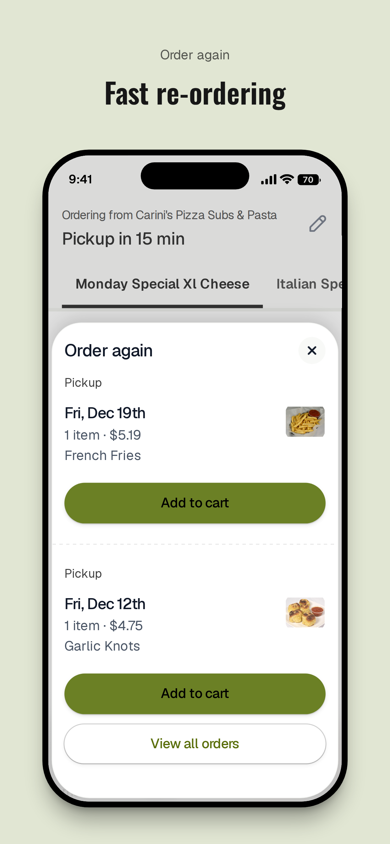 Carini's Pizza Subs & Pasta