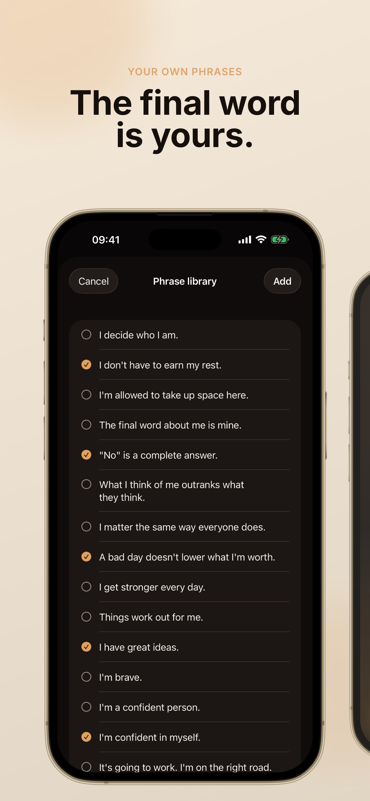 Screenshot 3 of Believe: Mirror Affirmations