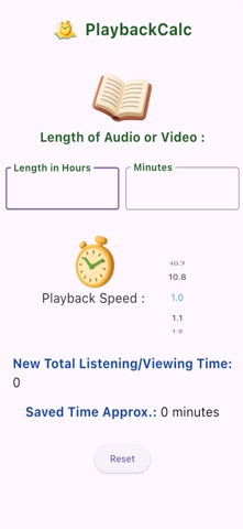 PlaybackCalc Screenshot 1 of 3