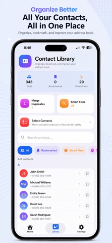 Easy Duplicate Contact Manager iPhone screenshot
